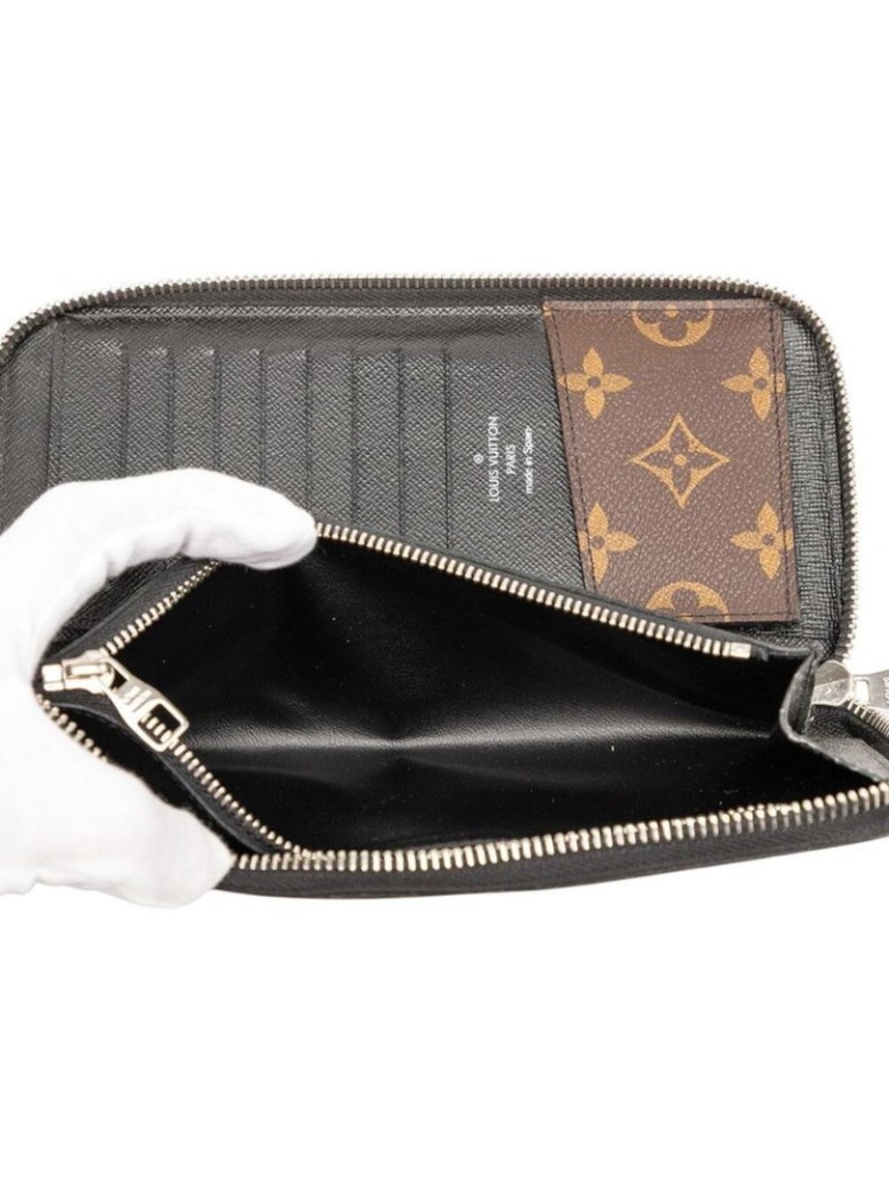 Louis Vuitton Monogram Macassar Zippy Wallet Vertical Round Zipper Long - Picture 7 of 9